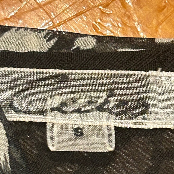 Small Cecico black & tan floral print spaghetti strap layered midi dress - Picture 11 of 13